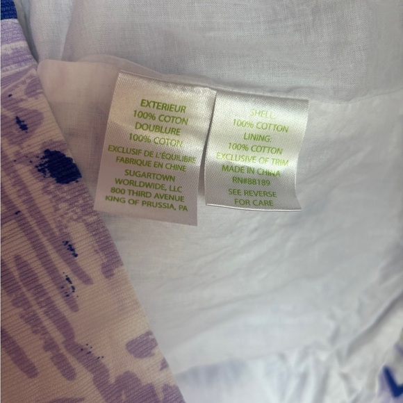 Lilly Pulitzer Mila Pom Pom Trim Shift Dress in Lilac Verben Rock The Dock 14 - Picture 9 of 10